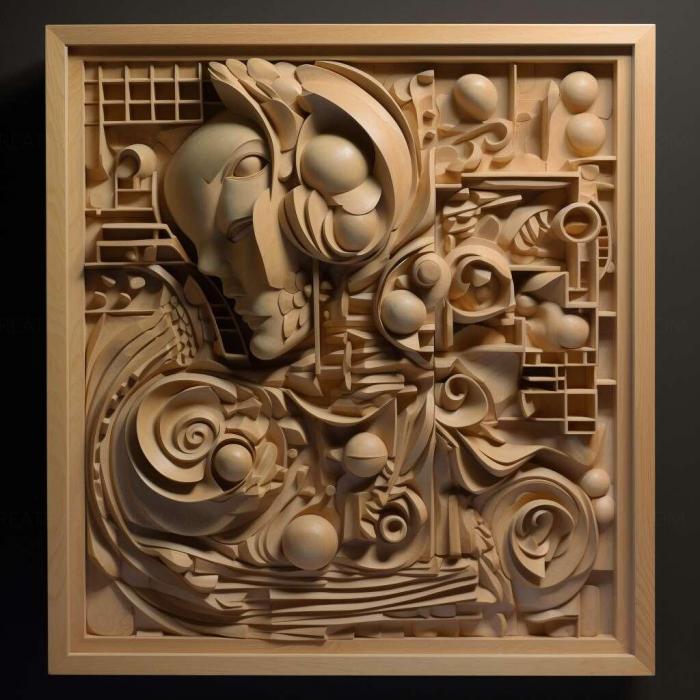 نموذج ثلاثي الأبعاد لآلة CNC 3D Art 